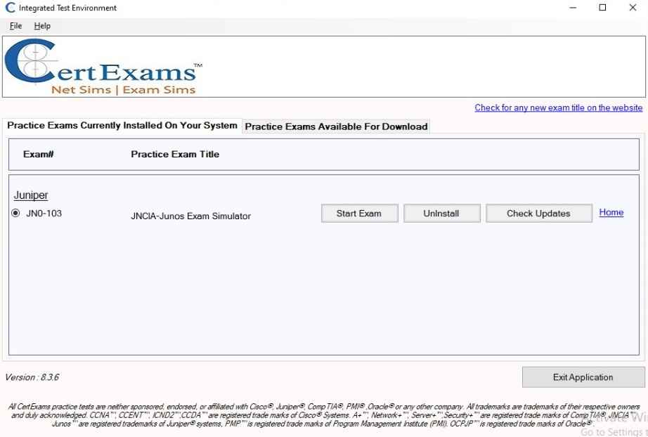 JN0-104 Test Result