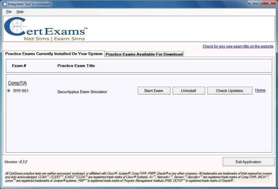 Cert-Ex™ Exam Simulator For Security+ SY0-601 Download